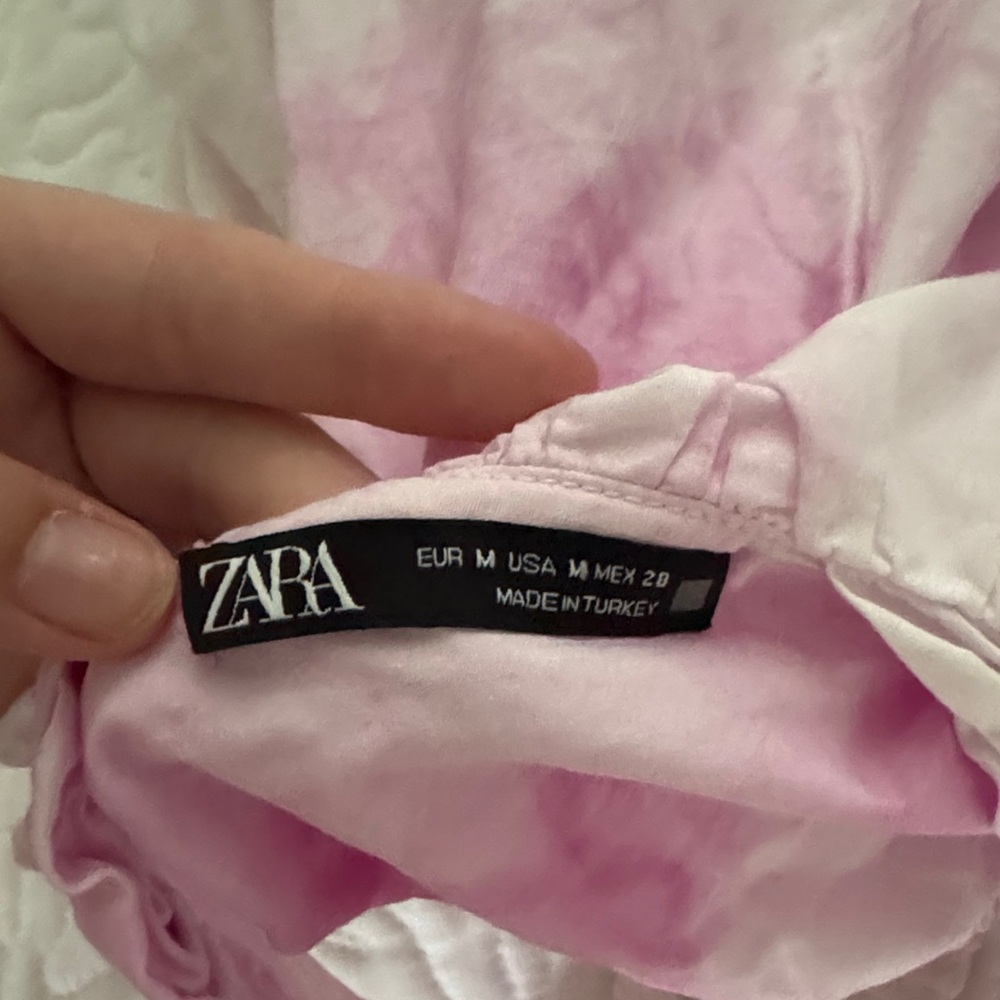 Zara Pink Ruffled Top - Picture 3 of 3